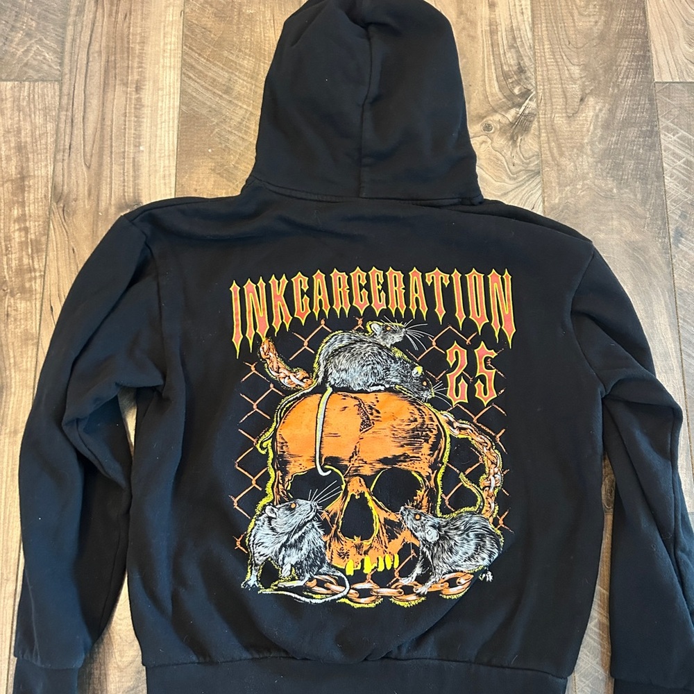 Black Graphic Hoodie